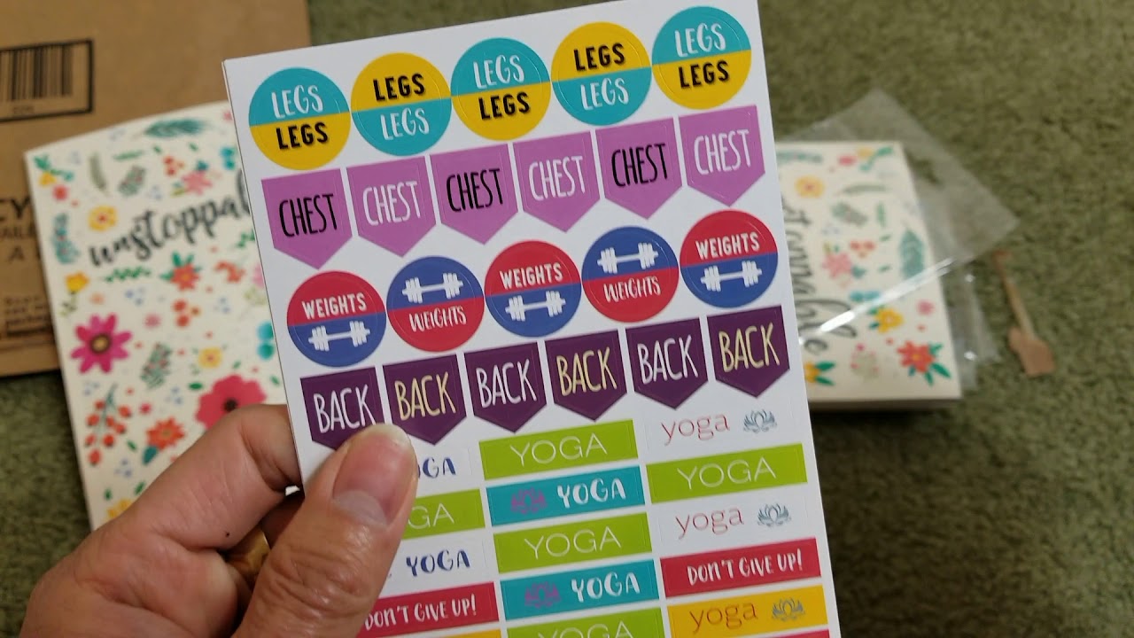 ASMR FOOD & FITNESS JOURNAL & STICKER PACKS @AMAZON!