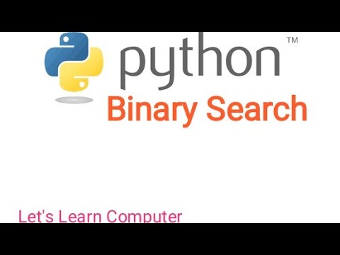 Binary Search in Python Language - YouTube