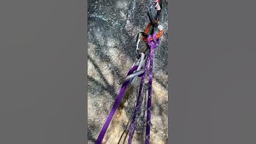 Unweighted passive pro Girth-Hitch Master Carabiner Rock Climbing Anchor