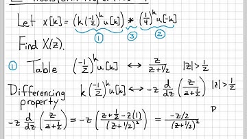 Z-Transform Properties Example #1