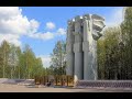 Памятник Трое вышли из леса и Аллея славы, город Королев, октябрь 2020