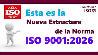 Goodbye to the 2015 version This is the new ISO 9001:2026