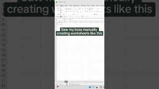 How to automatically create multiple worksheets in one click🤯