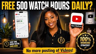 Information NEW UPDATE!!!  You Can Now Get 500 Watch Time Everyday On Youtube (here's how I did it) Guide