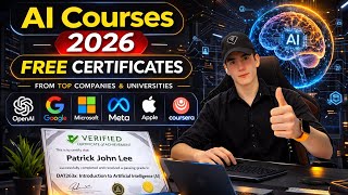 Details AI Courses 2026 With FREE Certificates 😱 | Google, OpenAI, Microsoft Courses | 100% Free Online Update