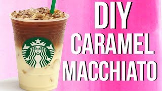 DIY Starbucks Iced Caramel Macchiato!