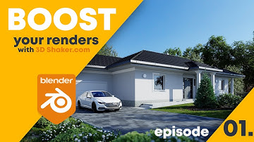 Boost your renders with 3D Shaker 01 BLENDER + CYCLES