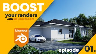 Boost your renders with 3D Shaker 01 BLENDER + CYCLES