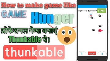 How to make Game like Professional Hunger Game in Thunkable
