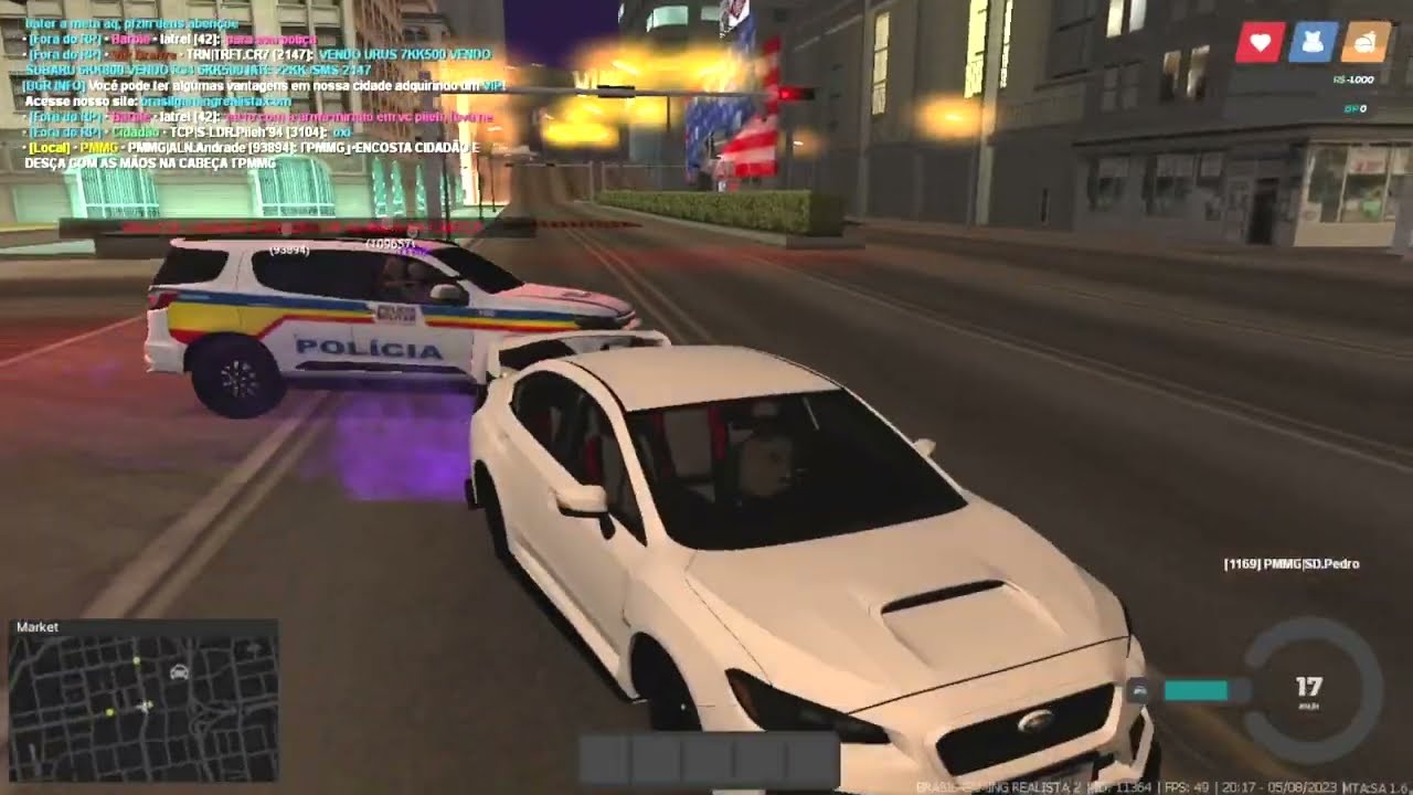 FUGA SEM APELAR DOS PM NO BGR 2 ! GTA MTA RP | ROLEPLAY BRASIL