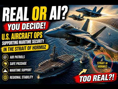 U.S. MILITARY AIR OPS IN STRAIT OF HORMUZ 🚨💥 | REAL OR AI? YOU DECIDE