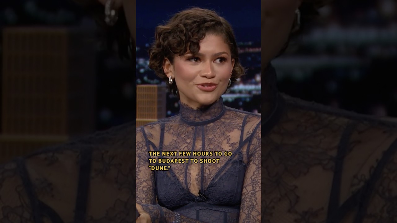 #Zendaya jumped from filming #SpiderManBrandNewDay to #Dune to #Euphoria 🤯 #FallonTonight