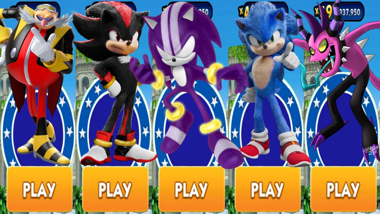 Sonic Dash - Darkspine vs Shadow vs Movie Sonic vs All Bosses Zazz ...