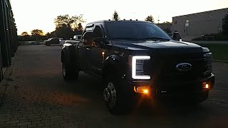 Wicked Warnings Strobe Lights Outdoor Demo of Ford F-450 Platinum Truck