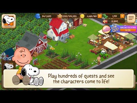 Snoopy's Town Tale CityBuilder Mobile Game | Gameplay Android