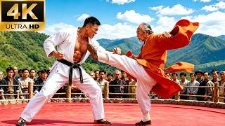 日本武士擂台羞辱老頭，打不過竟用毒針暗算，誰料老頭故意倒地裝死，等他轉身慶祝時一腳將其踢成廢人 ⚔️#功夫#抗日 #抗战 #战争 #成龙#chinesedrama #movie#王奎荣#甄子丹 screenshot 5