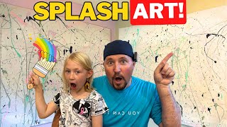 FUN SPLATTER ART Project with the Kids!