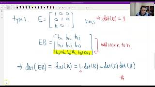 Lemma 2.3.2 (Determinant of Product with Elementary Matrix)