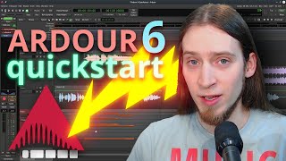 Ardour 6 Quickstart (recording, editing, mixing and exporting)