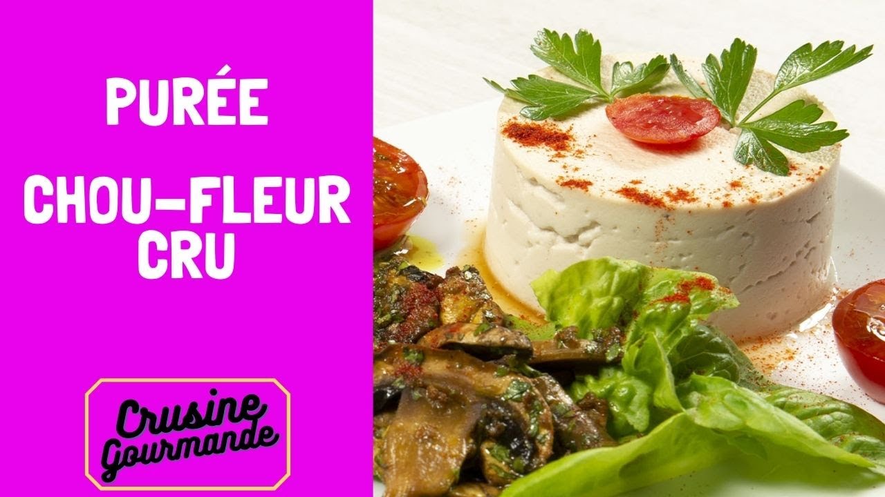 Purée de chou fleur cru - 