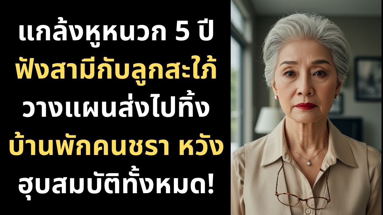แกล้งหูหนวก 5 ปี ฟังสามีกับลูกสะใภ้วางแผนส่งไปทิ้งบ้านพักคนชรา หวังฮุบสมบัติทั้งหมด!