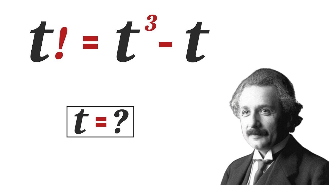 Oxford Math Admission Test | Factorial Math Problem | How to solve for "t"?