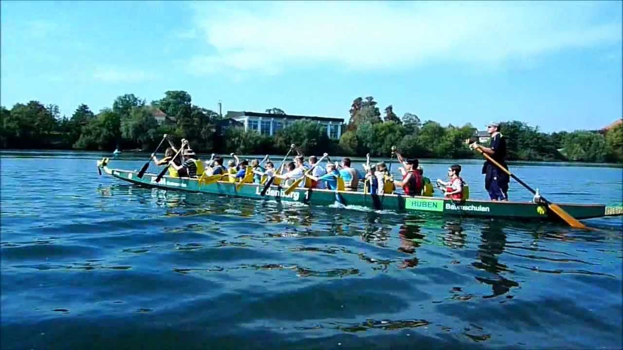 Svenska Skolan Rhein-Neckar paddlade drakbåt i Neckar