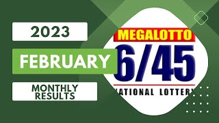 645 Mega Lotto Results  February 2023