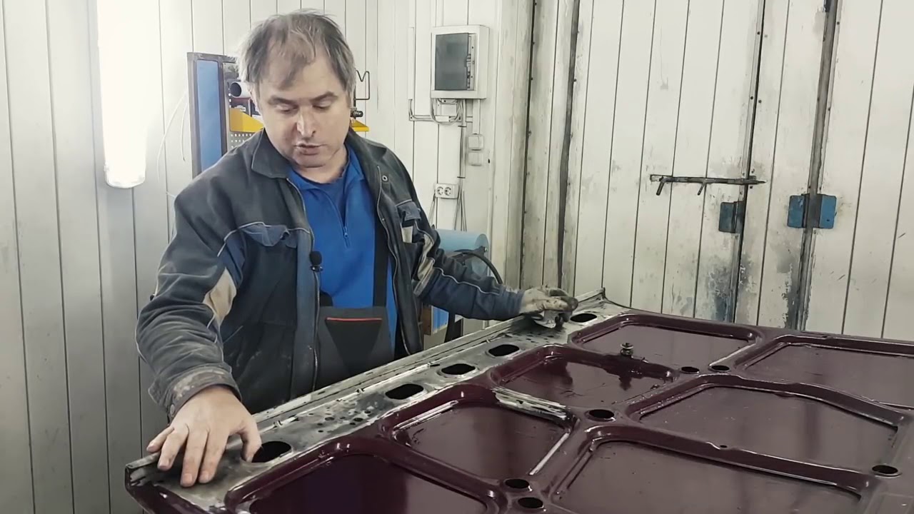 Удаление коррозии с капота, подготовка к окраске Ваз 2105 - YouTube