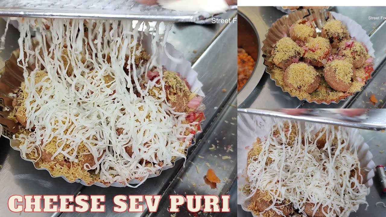 Amul Super Tasty Cheese Sev Puri | Sevpuri | Shevpuri | Cheese | malegaon food
