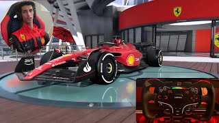 F1 22 - Charles Leclerc’s Ferrari | Moza Es Formula Wheel Gameplay screenshot 3