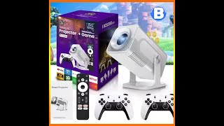 HCS350 MAX Projector - Voice Search &amp; Watch Matches Unlimited Live Channels &amp; Play Unlimited Games