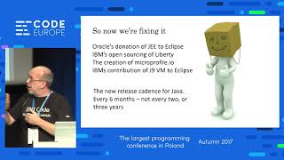 Java in the 21st Century - lecture by Steve Poole - Code Europe Autumn 2017