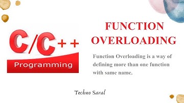 Function Overloading || Polymorphism || Compile time Polymorphism