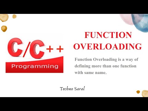 Function Overloading || Polymorphism || Compile time Polymorphism