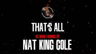 Spitfire Karaoke - That's All - Nat King Cole