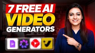 7 FREE* AI Video Generators 🔥 FREE AI Videos Kaise Banaye 🎬⚡Ritika AI | Hindi #ai #aivideo screenshot 1