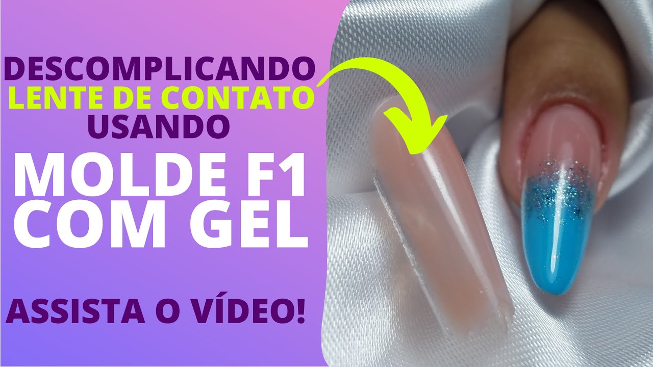 LENTE DE CONTATO [ FACETA ] NO MOLDE F1 COM GEL. MUITO FÁCIL