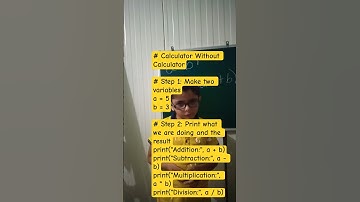🧮 Calculator Without Calculator 😲No calculator… just Python magic! 💻🔥