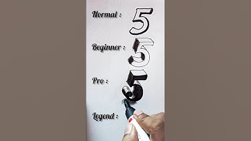 Which one is your favourite? #shorts #prakashkumarart #3ddrawing #numbers