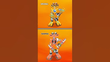 Rare Wubbox on Fire Haven - Original VS Swapped Version 2 | My Singing Monsters || MSM Wub