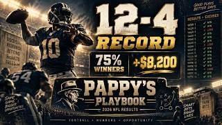 NFL Picks 2026: 12–4 (75%) +$8,200 | Pappy’s PlayBook