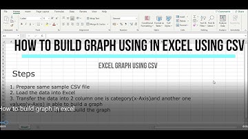 How to build graph in excel using CSV in Tamil