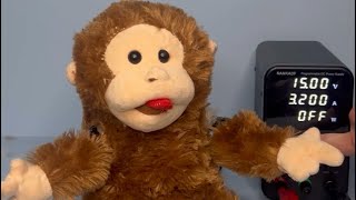 Toys Under High Voltage - Funny Face Giggling Monkey - Round 2