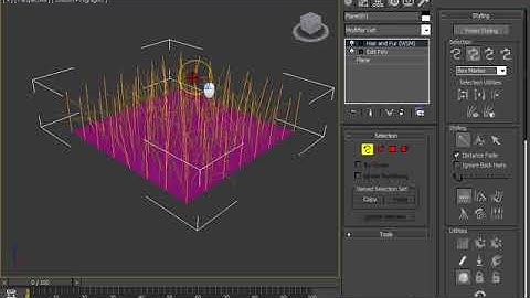 How to Create A 3D Grass Matt In  3ds Max Tutorials- Realistic Grass in 3ds max
