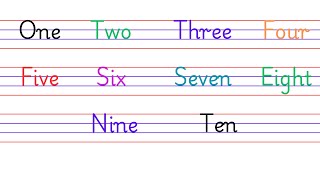 Number Spelling Made Easy! 1 to 10 (Educational Video for Children)
