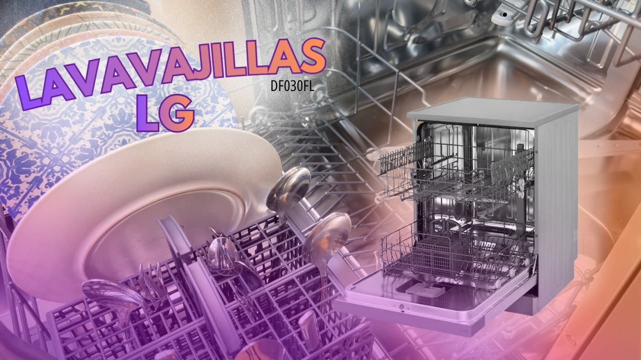 🍴 LG DF030FL | Lavavajillas 13 cubiertos con Inicio diferido y función 3 en 1