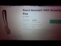 Gucci Horsebid 1955 Shoulder Bag Went Limlted