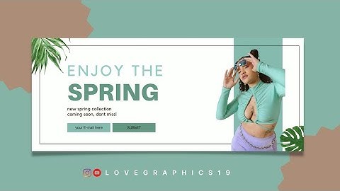 How to make a website banner in #canva #websitebanner #banner #ecommerce #fashion #design