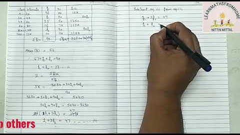 Missing frequencies#mean#statistics#chapter14#class10#